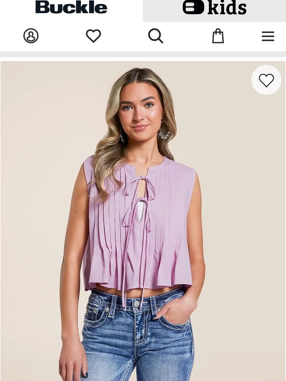 Lalavon Pink Pleated Tank- size Large - Picture 6 of 6